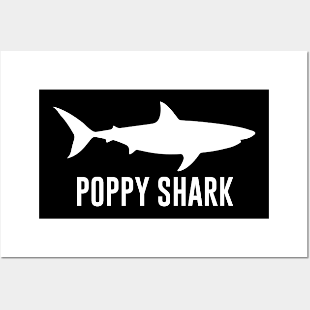 Poppy Shark Wall Art by newledesigns